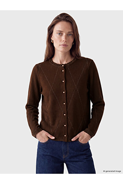 LC Waikiki Rmz Gi̇yi̇m Farkiyla Zero Roba Collar Diamond Embroidered Women's ...