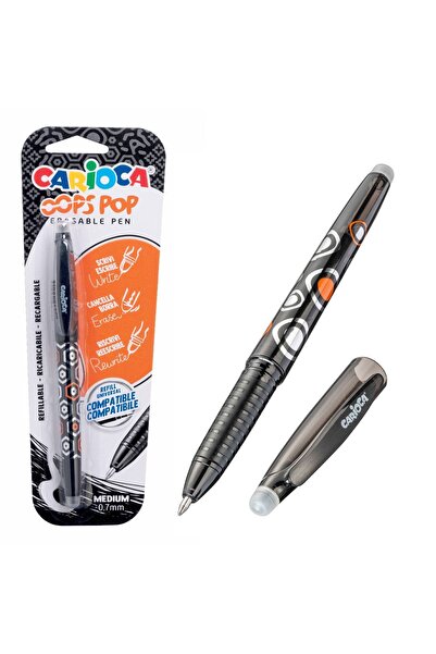 OEM Carioca OOPS POP Pix cu gel negru termosensibil 0.7mm cu radieră - Reîncă...