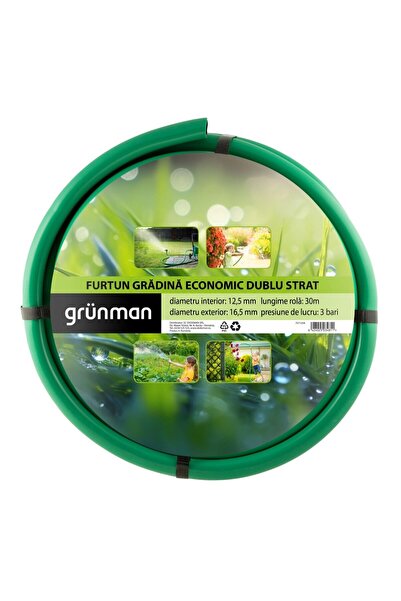 OEM Σωλήνας κήπου, για νερό, Γκράνμαν, Διπλής στρώσης, 12,5 χιλ., ρολό 30 μ.