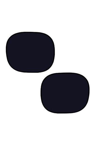 OEM Car Sun Visor , side, VGT, 44 x 36 cm, static, black, set of 2 pieces, in...