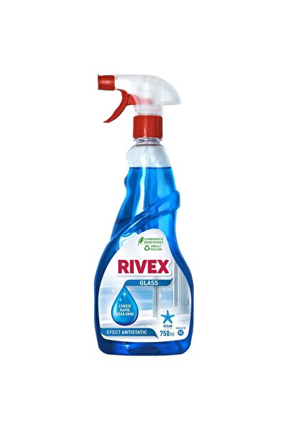 OEM Rivex Clear window solution, fresh, quick drying, with sprayer, 750 ml