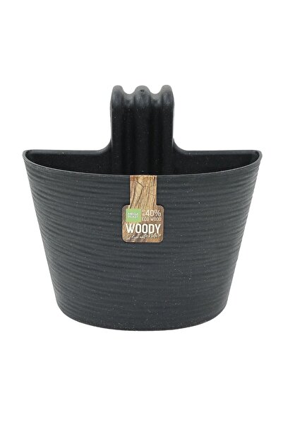 OEM Jardiniera din plastic Donna Woody, finisaj ratan sintetic, interior / ex...