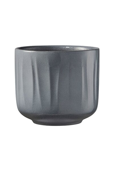 OEM Ghiveci ceramic, interior, rotund, gri, 13 x 12 cm, Bagua