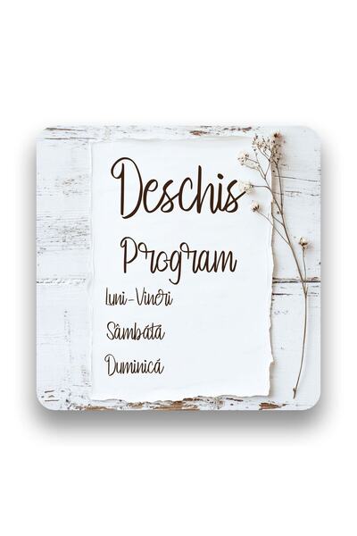 OEM Indicator semnalizare Deschis / Inchis Hartie, PVC, 20 x 20 cm