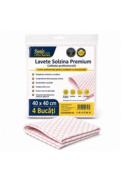 OEM General purpose cloth, Sonic Clean Solzina Premium, cellulose + polypropy...