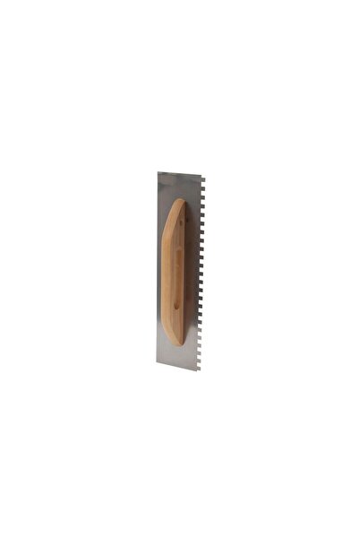 OEM Gletiera inox Holzer, cu dinti de 10 mm, 48 x 13 cm
