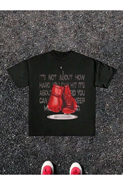 k222 Red Boxing Gloves Hanging As A Symbol Of Perseverance Strength And Never...
