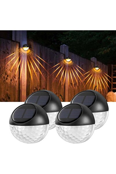 Arabest 4 عبوات من أضواء السياج الشمسية، إضاءة LED خارجية مقاومة للماء IP65، ...