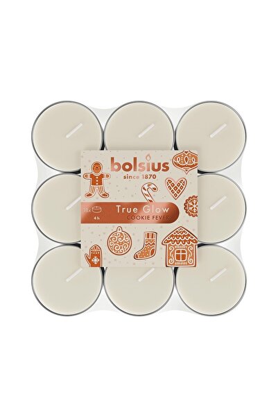 Bolsius Set 2 x 18 Lumanari Pastila Bolsius, Cookie Fever, Timp Ardere 4 Ore,...