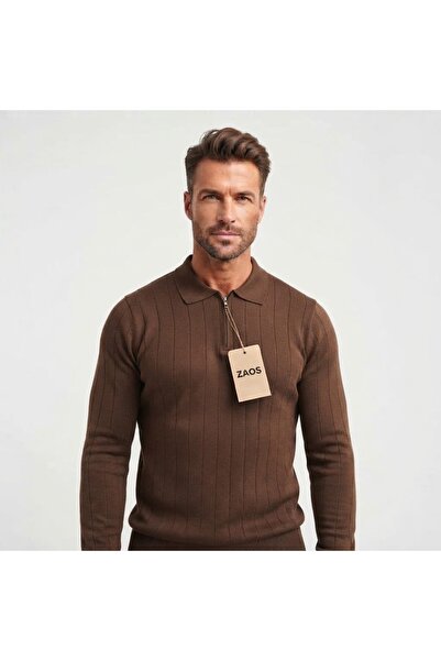 ixir Men's Long-Sleeved Basic Polywool Knitwear Sweater Regular Fit