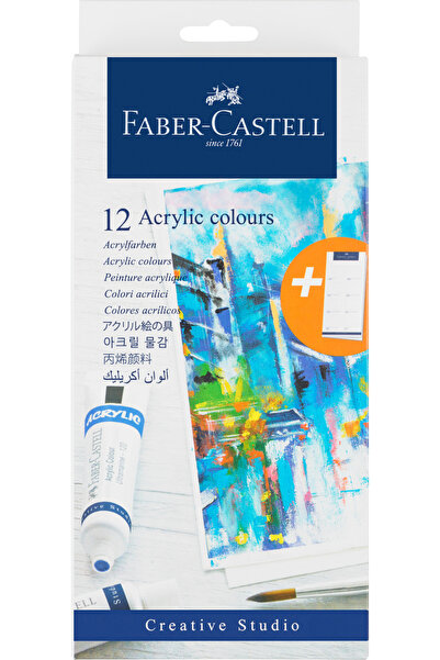Faber Castell Culori acrilice 12 culori 20ml faber-castell