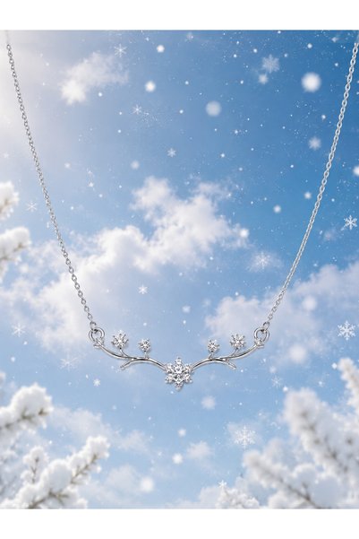 Rafal Florina Silver Chain for Women – Elegant Floral-Inspired Necklace with a Delicate and Modern Design