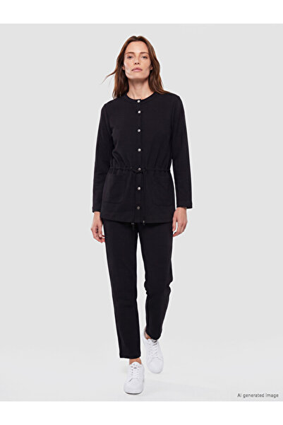 LC Waikiki Rmz Gi̇yi̇m Farkiyla Soft Touch Women's Trousers with Waist Cord