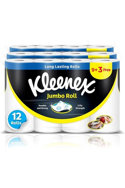 GENERAL Kleenex Paper Towels Jumbo Roll 2-Ply 24*80 Pack of 24*80