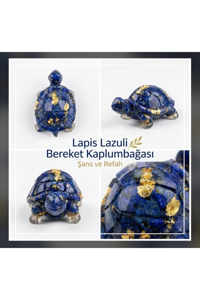 best bioenerji taş terapi Lapis Lazuli Kaplumbağa – Bereket ve Huzurun Simges...