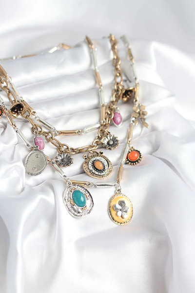 online kapsulavm avm alışveriş Brass Authentic Necklace Set