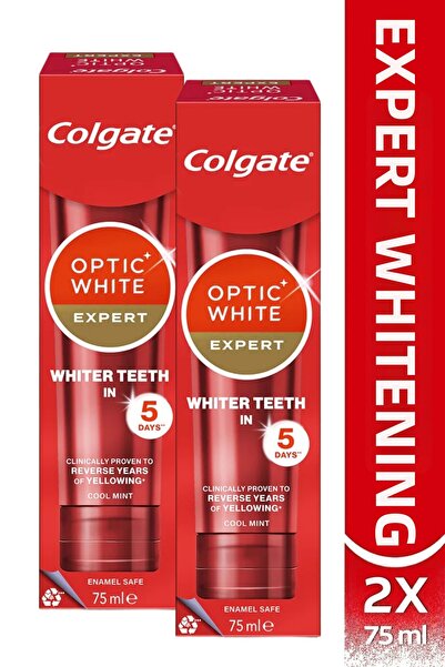 Colgate Optic White Expert White pastă de dinți pentru albire 75 ml X 2 bucăți