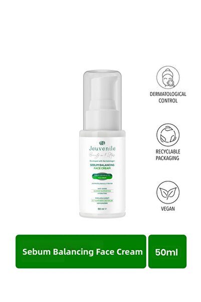 Jeuvenile Sebum Control Cream | Oil-Free Moisturizing Cream for Combination a...