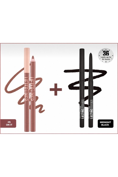 Maybelline New York Lifter Liner Lip Pencil - 05 on It + Lasting Drama Automa...