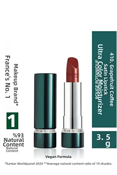 Yves Rocher New Satin Lipstick Intense Pigment Moisturizing Nude Coffee Vegan...