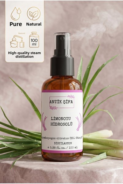 Antik Şifa Lemongrass Hydrosol 100 Ml- 100% Pure Lemongrass Hydrosol