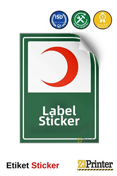 ZiPrinter ملصق لافتة تحذيرية للإسعافات الأولية isg مقاس 50x70 سم