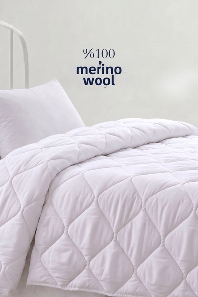 Alez Fabrikası Pilotă individuală 100% din lână merinos naturală 155x215 cm -...