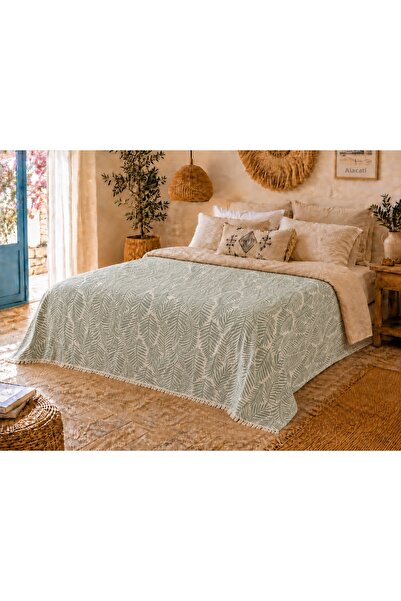 Sabia Daily 100% Cotton Muslin Pique 4 Layer Double Pique & Bedspread 230X250...