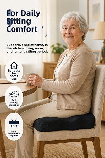 EpiRelax Orthopedic Sitting Cushion Visco Comfort Cushion for Elderly Patients