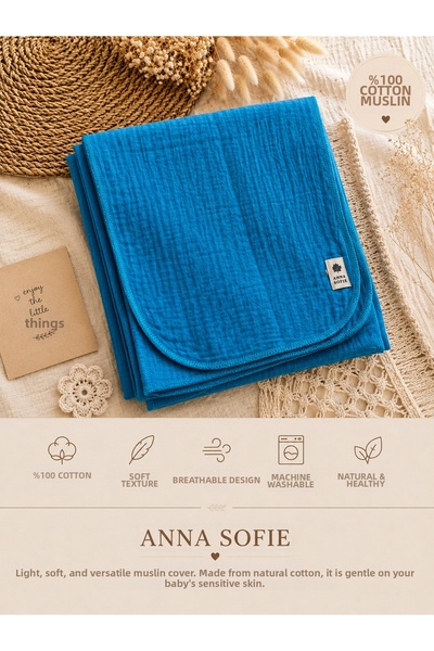 anna sofie 4 Layer Muslin Blanket 100% Cotton