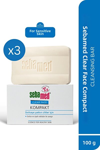 Sebamed Effective Pore Cleansing Compact Soap for Sensitive and Oily Skin 100...
