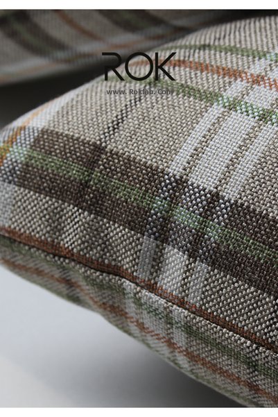 ROKFAB Plaid Patterned Throw Pillow Cover 45X45 cm Decorative Pillowcase