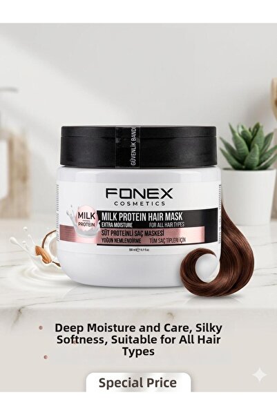 Fonex قناع بروتين الحليب للشعر 500 مل خالي من السيليكون