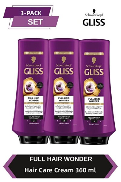Gliss Nutribalance Repair Anti-Hair Loss Conditioner 360 ml 3-pack