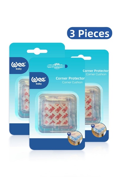 Wee Baby Screwless Baby Corner Protector Set of 4 (4X3 12 Pieces)