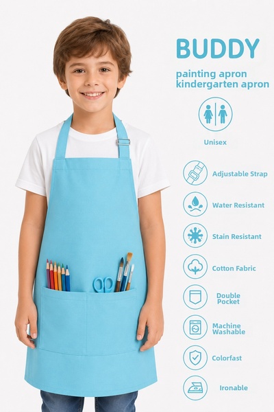 sevilya Buddy Painting Apron Kindergarten Apron Painting Apron