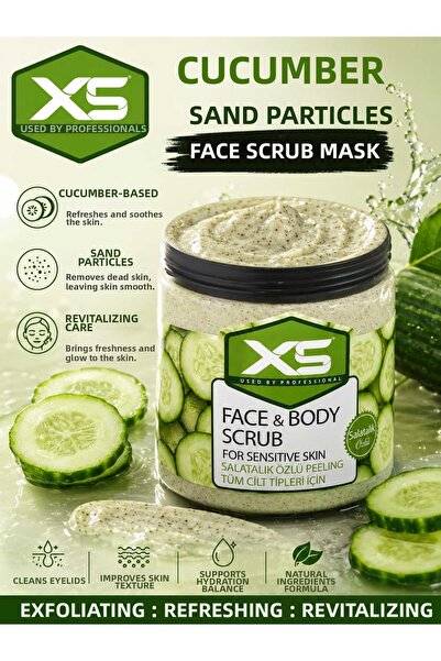 x5 Scrub Cucumber Extract Facial Peeling Anti-Blackhead Purifying Pore Tighte...