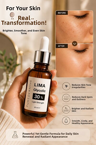 Puredermine Lima Glycolic 30% Aha Peeling Serum |   Care Product That Exfolia...
