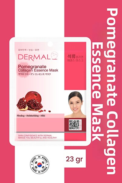 Dermal Firming, Moisturizing and Softening Pomegranate Extract Collagen Mask ...