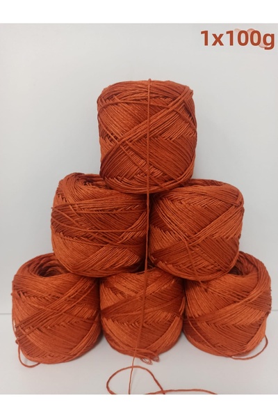 İPEK YÜN İPLİK DÜNYASI Bamboo Cotton Knitting Yarn (Tile) 100Gr