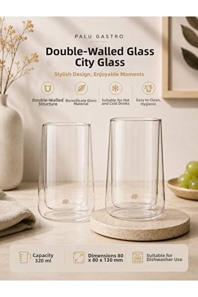 PALU GASTRO 1 Double-Walled Glass Cup – Stylish Design, Enjoyable Moments