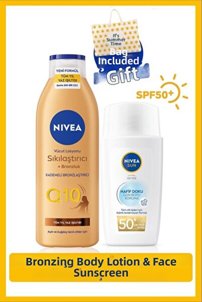 NIVEA كريم واقي من الشمس للوجه بعامل حماية من الشمس SPF50+، خفيف الملمس، 40 م...