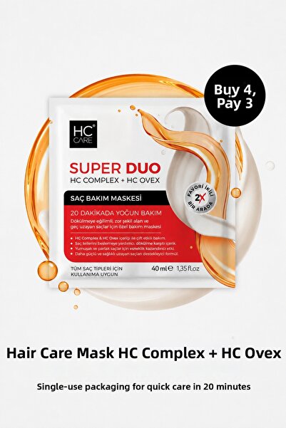 HC Care Super Duo 20 Minute Intensive Repair & Moisturizing Hair Mask
