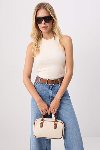 TRENDYOL SHOES Beige Women's Mini Size Shoulder Bag Takss26Oc00101