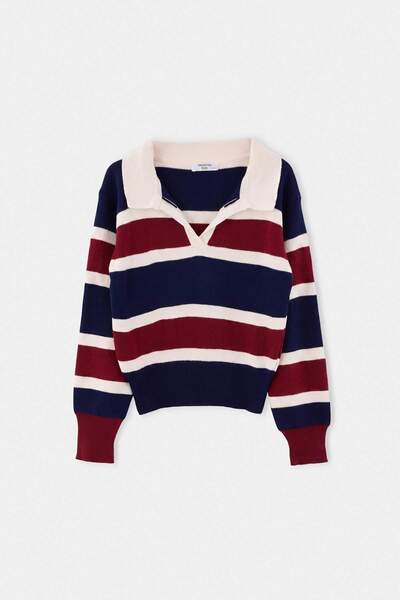 TRENDYOLKIDS Navy Blue Girl's Sweater