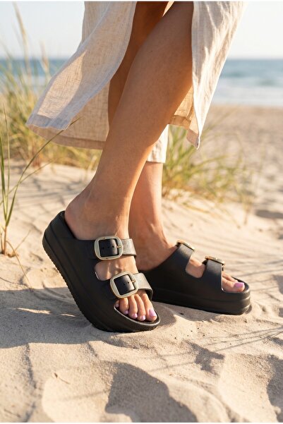 Riccon Γυναικείες παντόφλες Brenphira 001220   Μαύρο