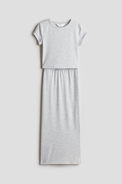 H&M 2 Parçalı Tişört ve Etek Set