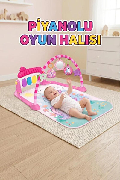 Tıfıl Toys Unicorn Temalı 4'ü 1 Arada Müzikli Işıklı Oyuncaklı Aynalı Piyano ...