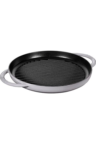 STAUB Döküm Izgara Tava Çift Kulplu 30 cm Gri