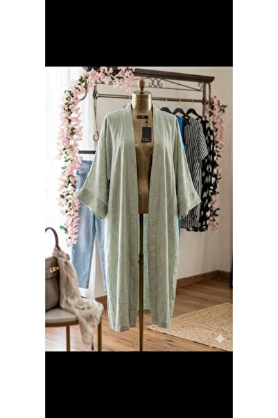 Serra Kadın Açık Yeşil Kimono (standart Beden )pareo